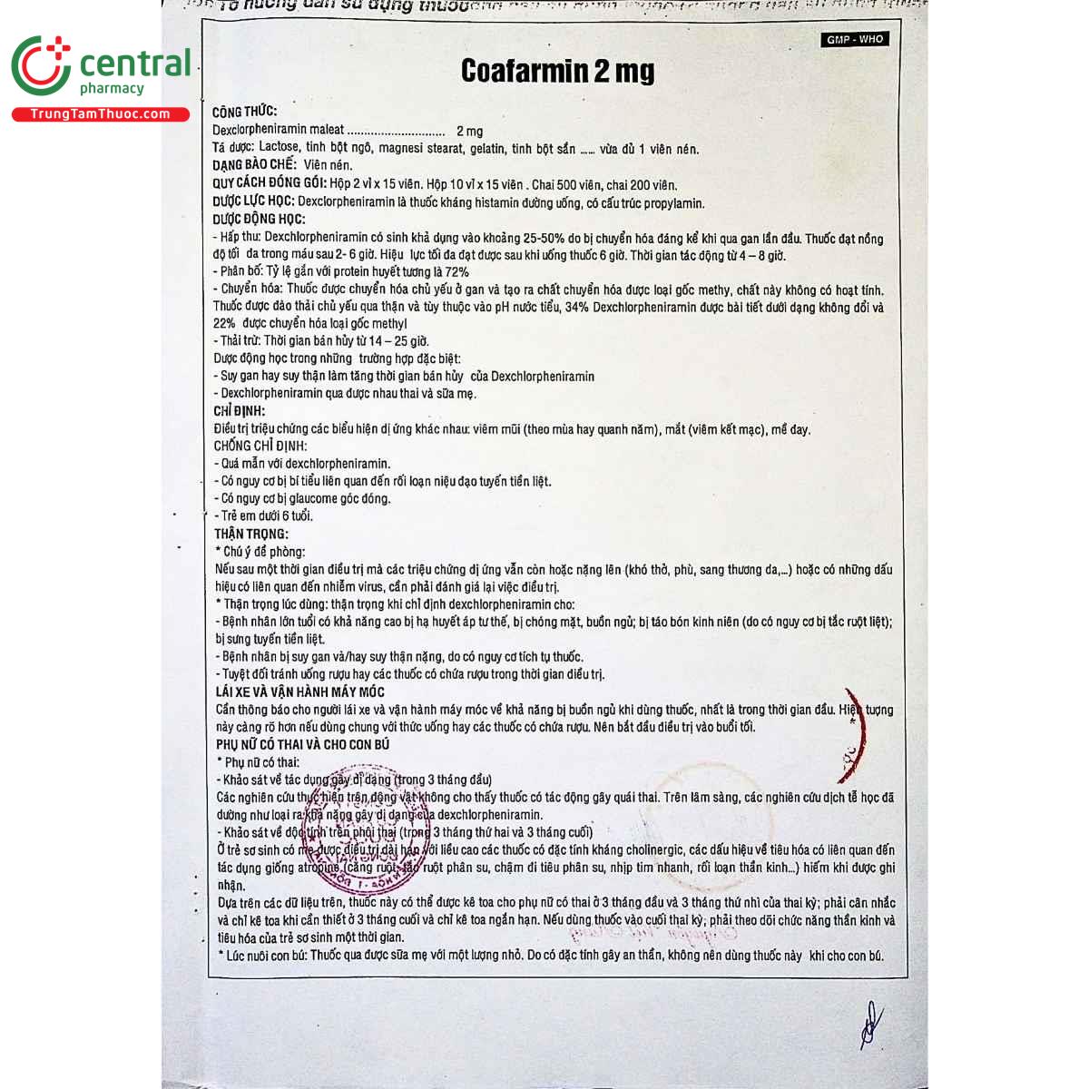 Coafarmin 2mg Coafarmin 2mg