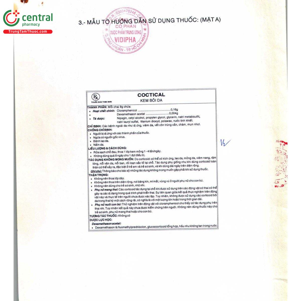 thuoc coctical 3 V8374 thuoc coctical 3 V8374