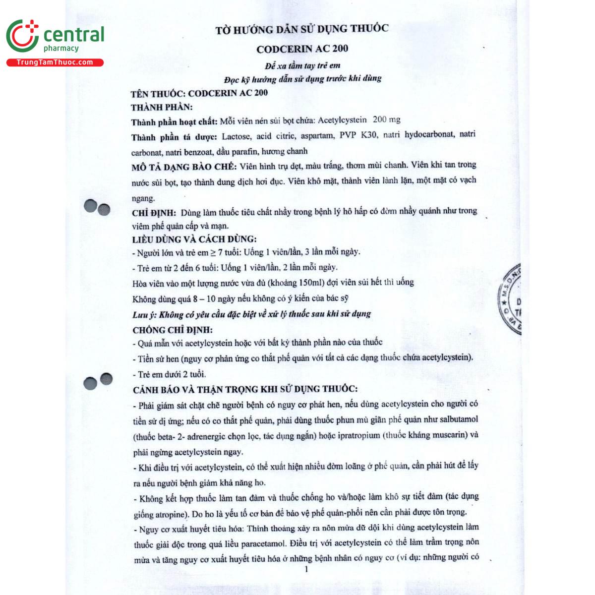 thuoc codcerin ac 200 4 D1576 thuoc codcerin ac 200 4 D1576