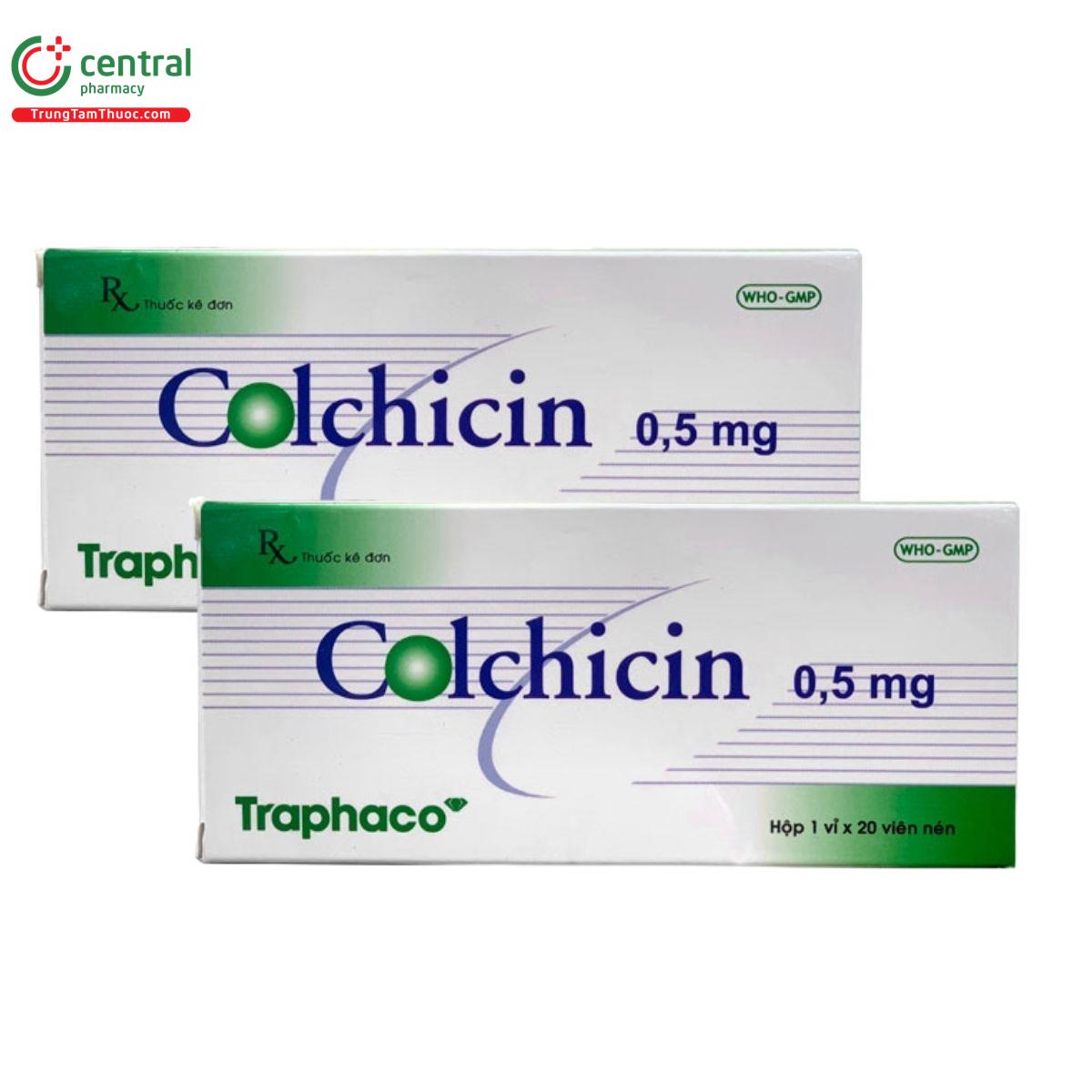 thuoc colchicin 0 5mg traphaco 2 K4486 thuoc colchicin 0 5mg traphaco 2 K4486