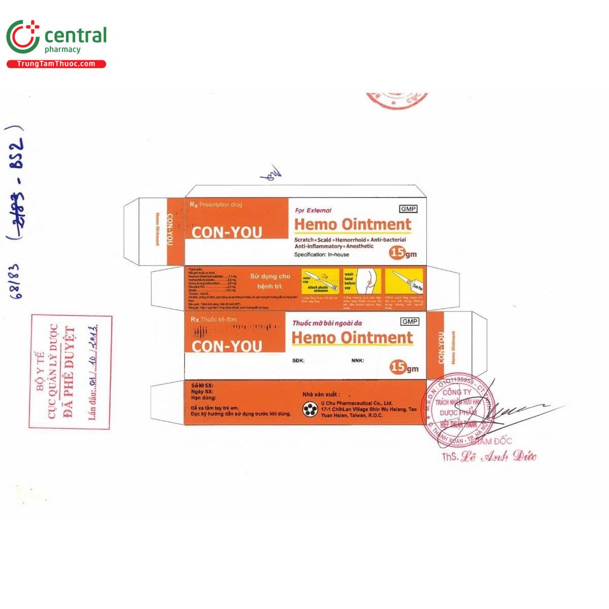 thuoc con you hemo ointment 3 C0328 thuoc con you hemo ointment 3 C0328