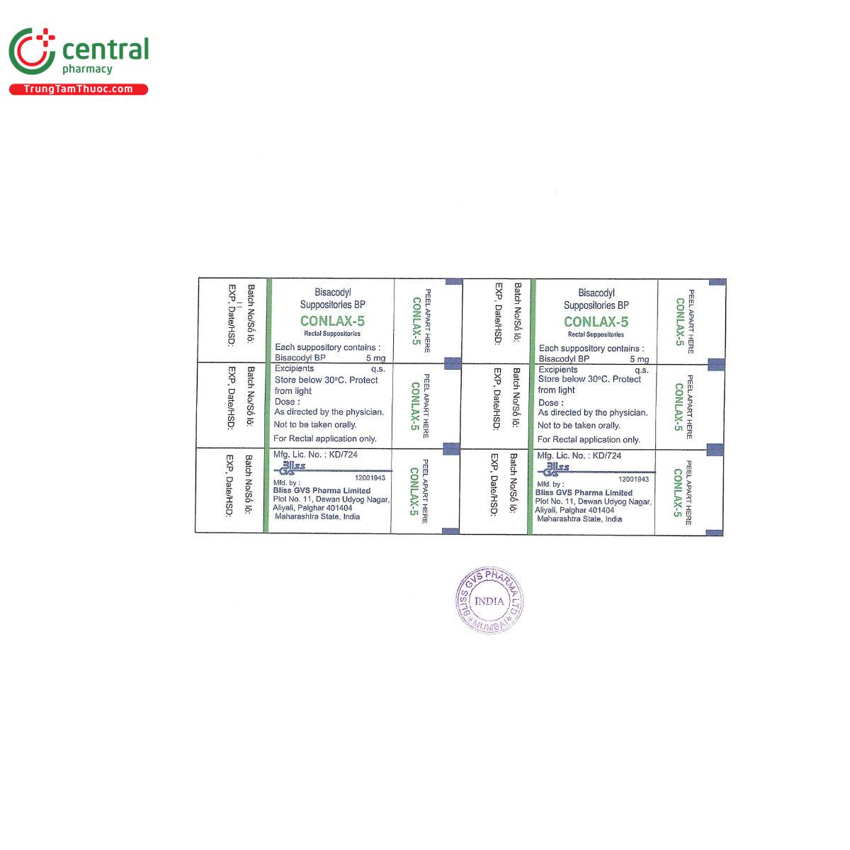 thuoc conlax 5 3 L4306 thuoc conlax 5 3 L4306