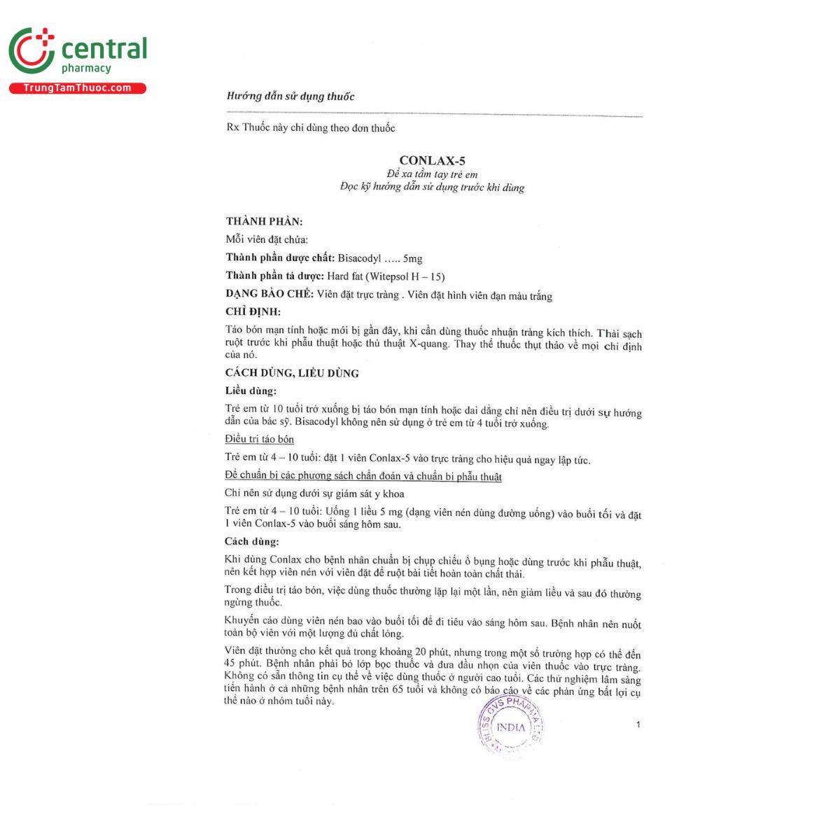 thuoc conlax 5 4 K4328 thuoc conlax 5 4 K4328