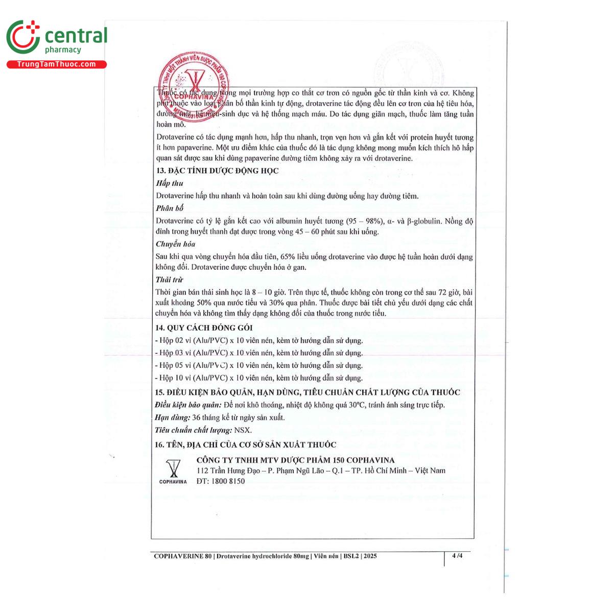 thuoc cophaverine 80 7 B0834 thuoc cophaverine 80 7 B0834