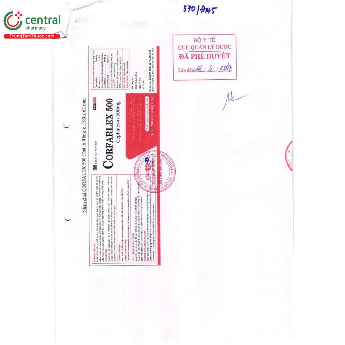 thuoc corfarlex 500 4 H3000 thuoc corfarlex 500 4 H3000