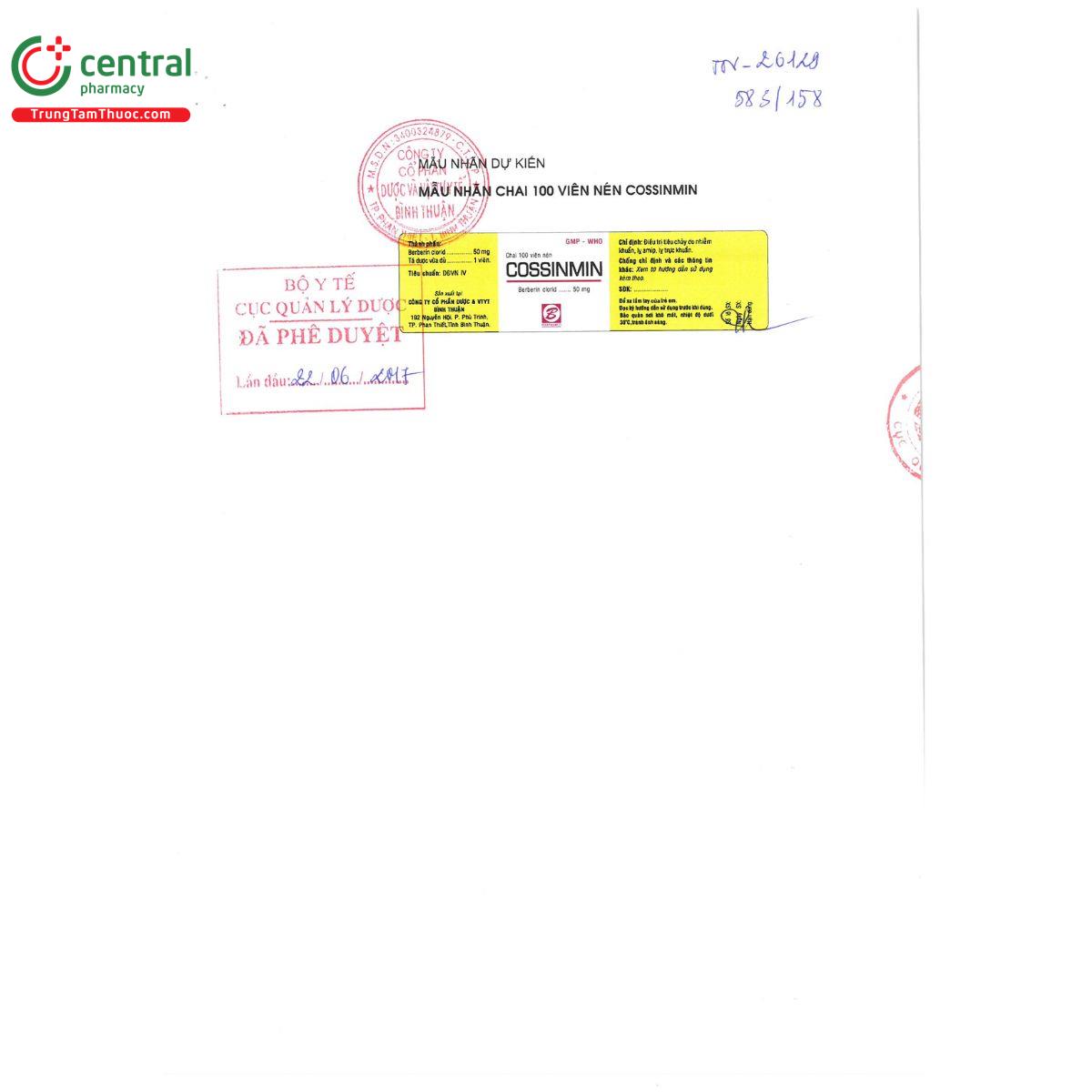 thuoc cossinmin 2 A0821 thuoc cossinmin 2 A0821