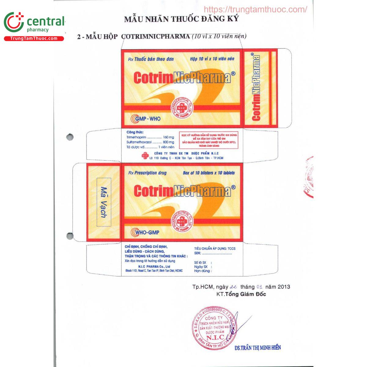 thuoc cotrimnicpharma 800mg 160mg 2 H3741 thuoc cotrimnicpharma 800mg 160mg 2 H3741