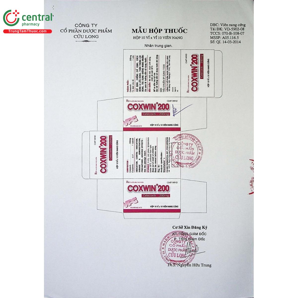 thuoc coxwin 200 6 G2815 thuoc coxwin 200 6 G2815