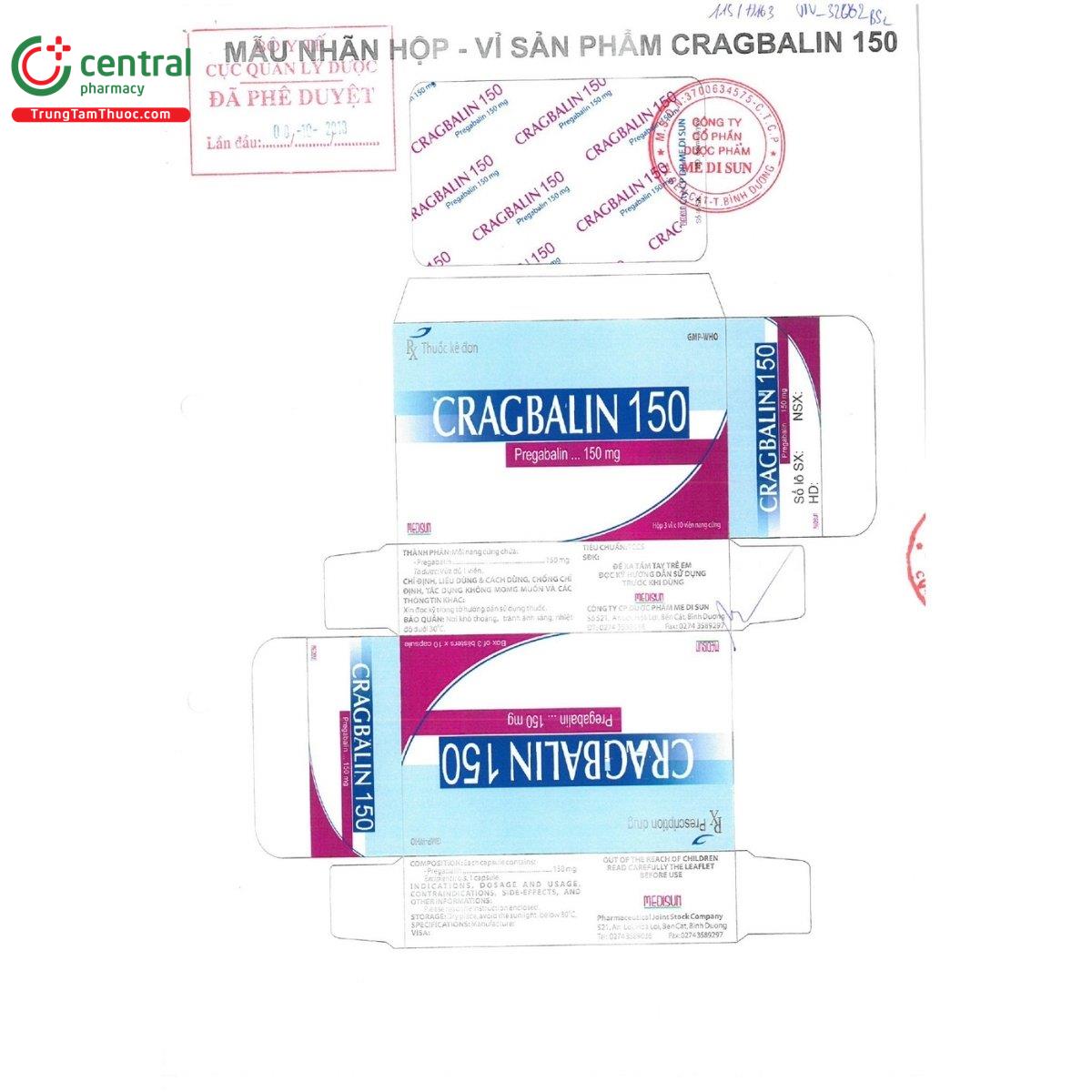 thuoc cragbalin 150 2 O6485 thuoc cragbalin 150 2 O6485