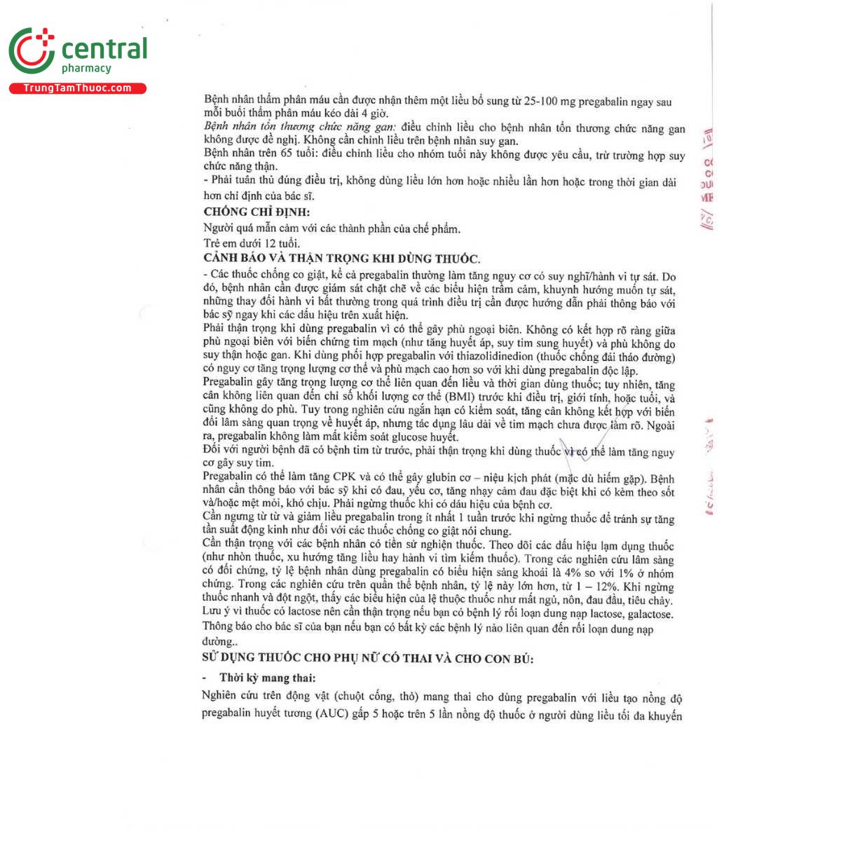 thuoc cragbalin 150 4 B0112 thuoc cragbalin 150 4 B0112