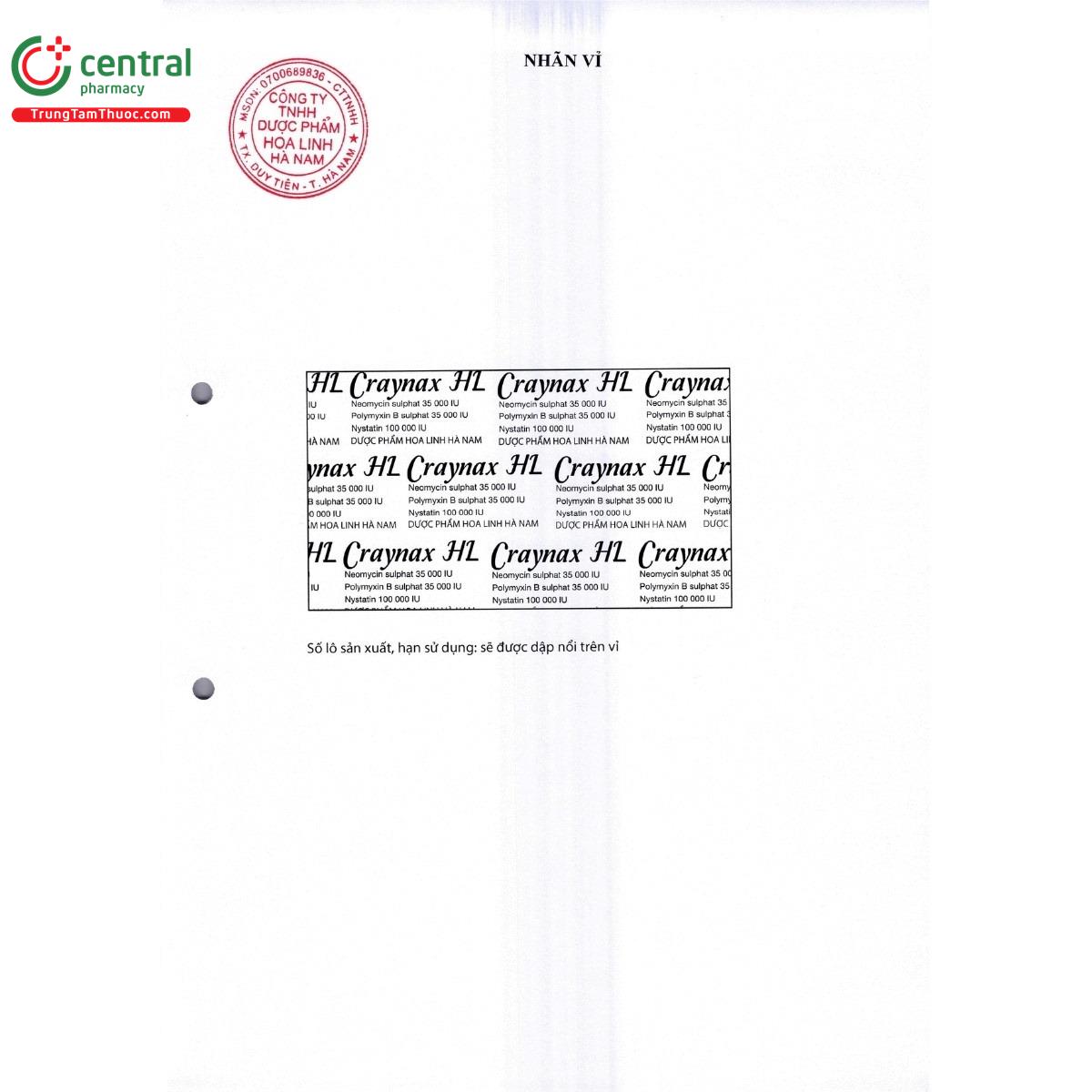 thuoc craynax hl 4 P6517 thuoc craynax hl 4 P6517