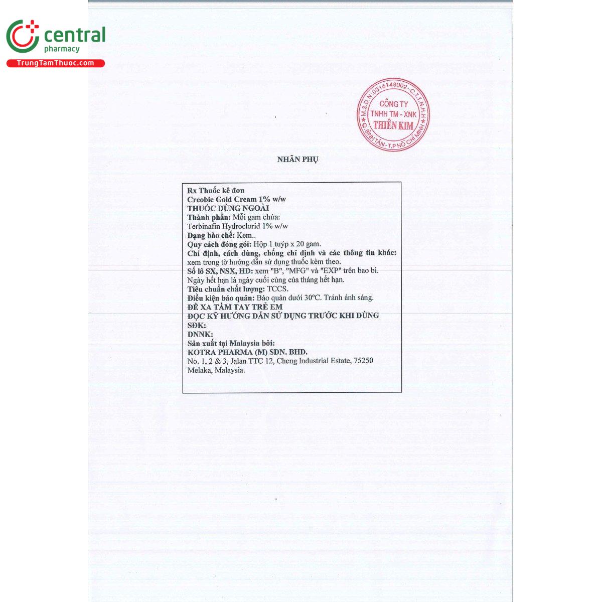 thuoc creobic gold cream 1 w w 8 P6204 thuoc creobic gold cream 1 w w 8 P6204