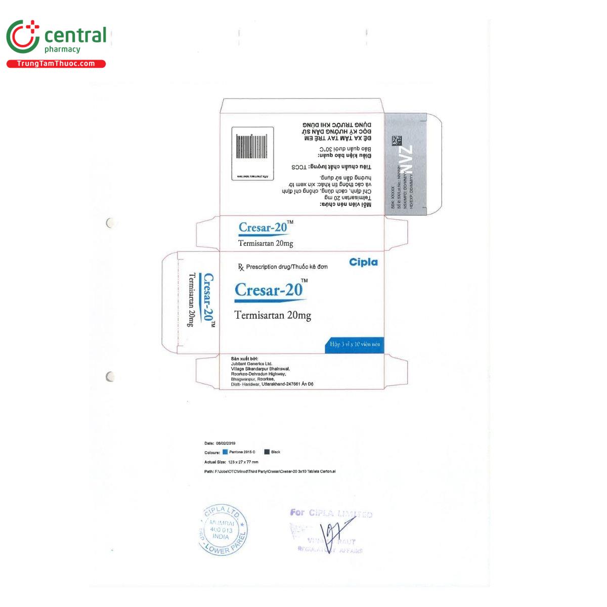 thuoc cresar 20 2 G2740