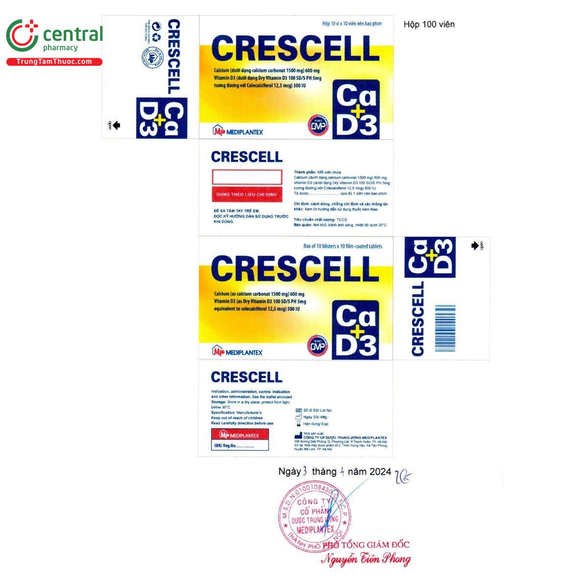 thuoc crescell 600mg 500iu 2 V8357 thuoc crescell 600mg 500iu 2 V8357