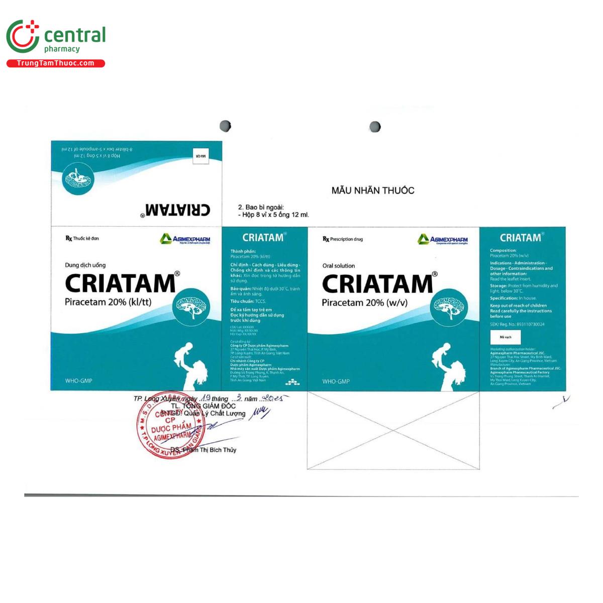 thuoc criatam 20 15 A0782 thuoc criatam 20 15 A0782
