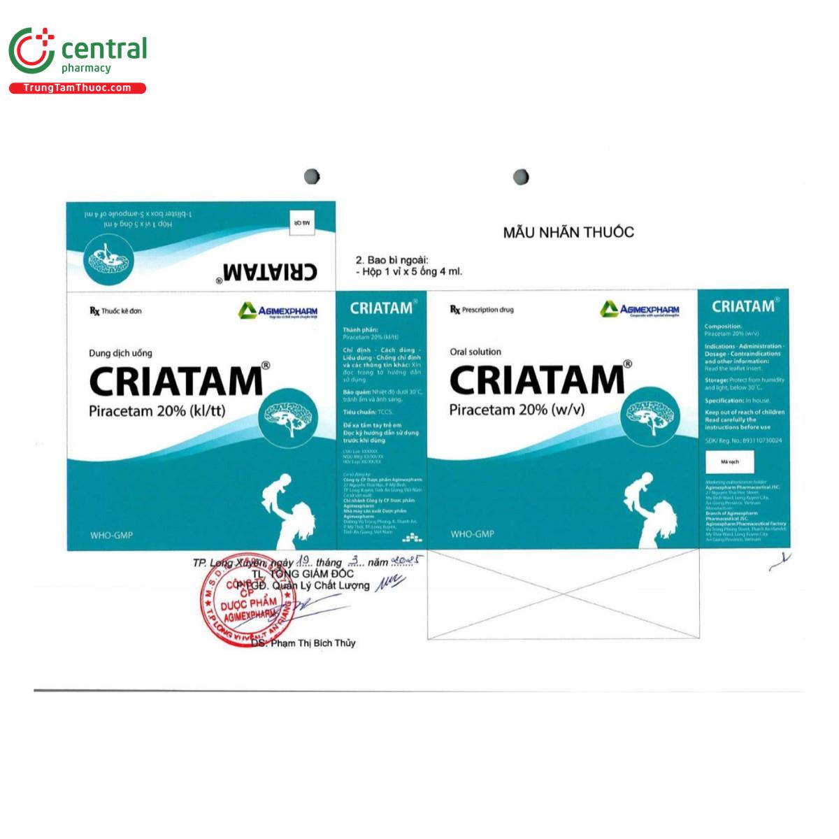thuoc criatam 20 2 V8333 thuoc criatam 20 2 V8333