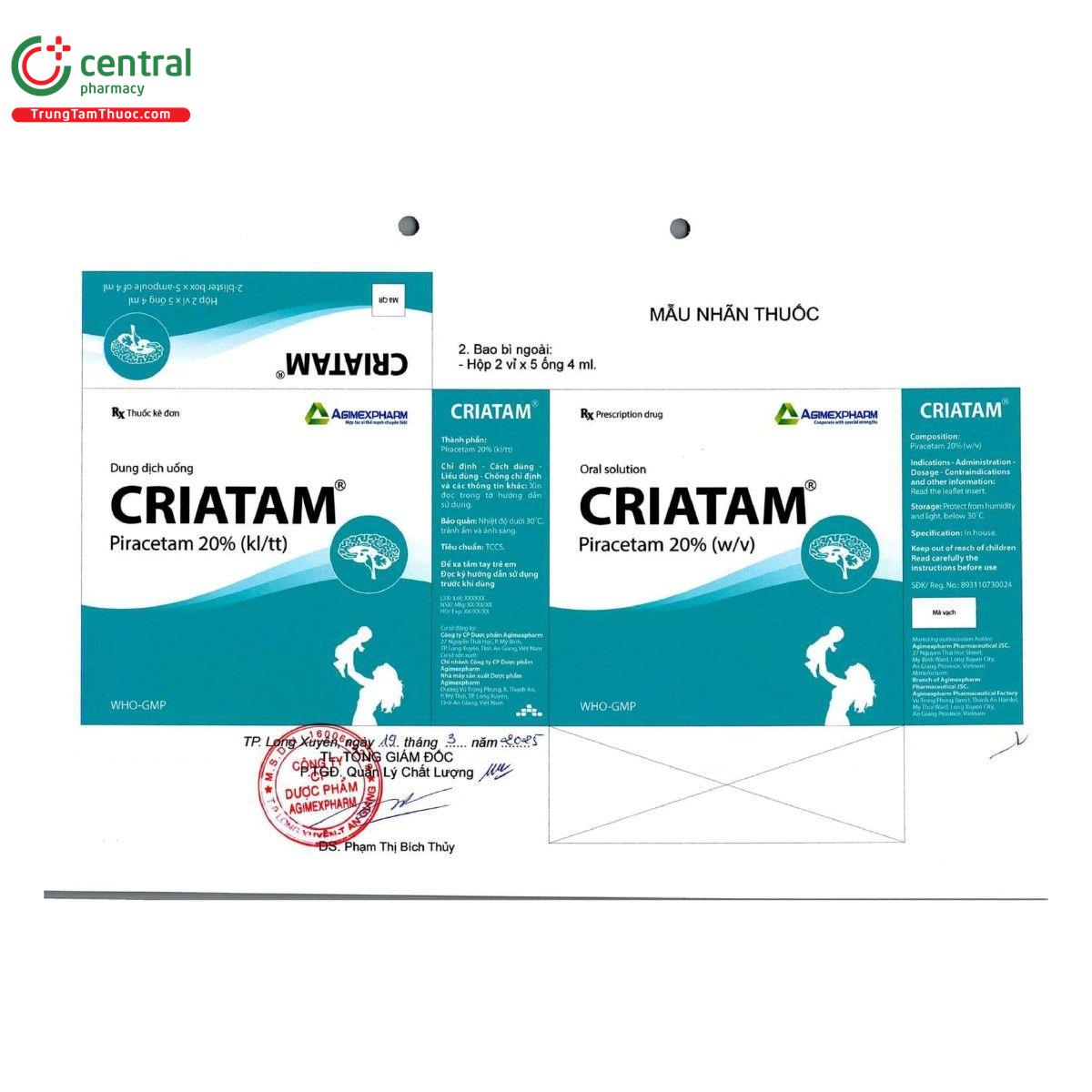 thuoc criatam 20 3 G2070 thuoc criatam 20 3 G2070