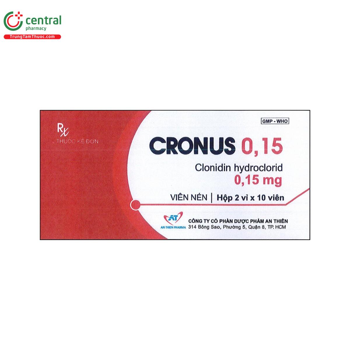 thuoc cronus 015mg G2161