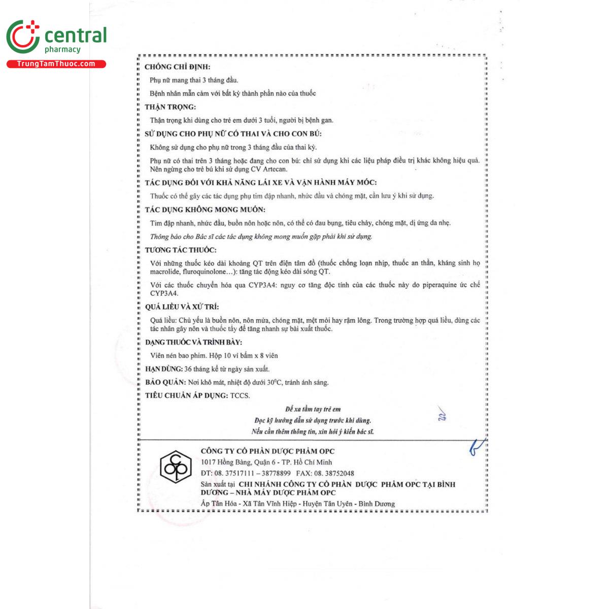 thuoc cv artecan 5 U8043 thuoc cv artecan 5 U8043
