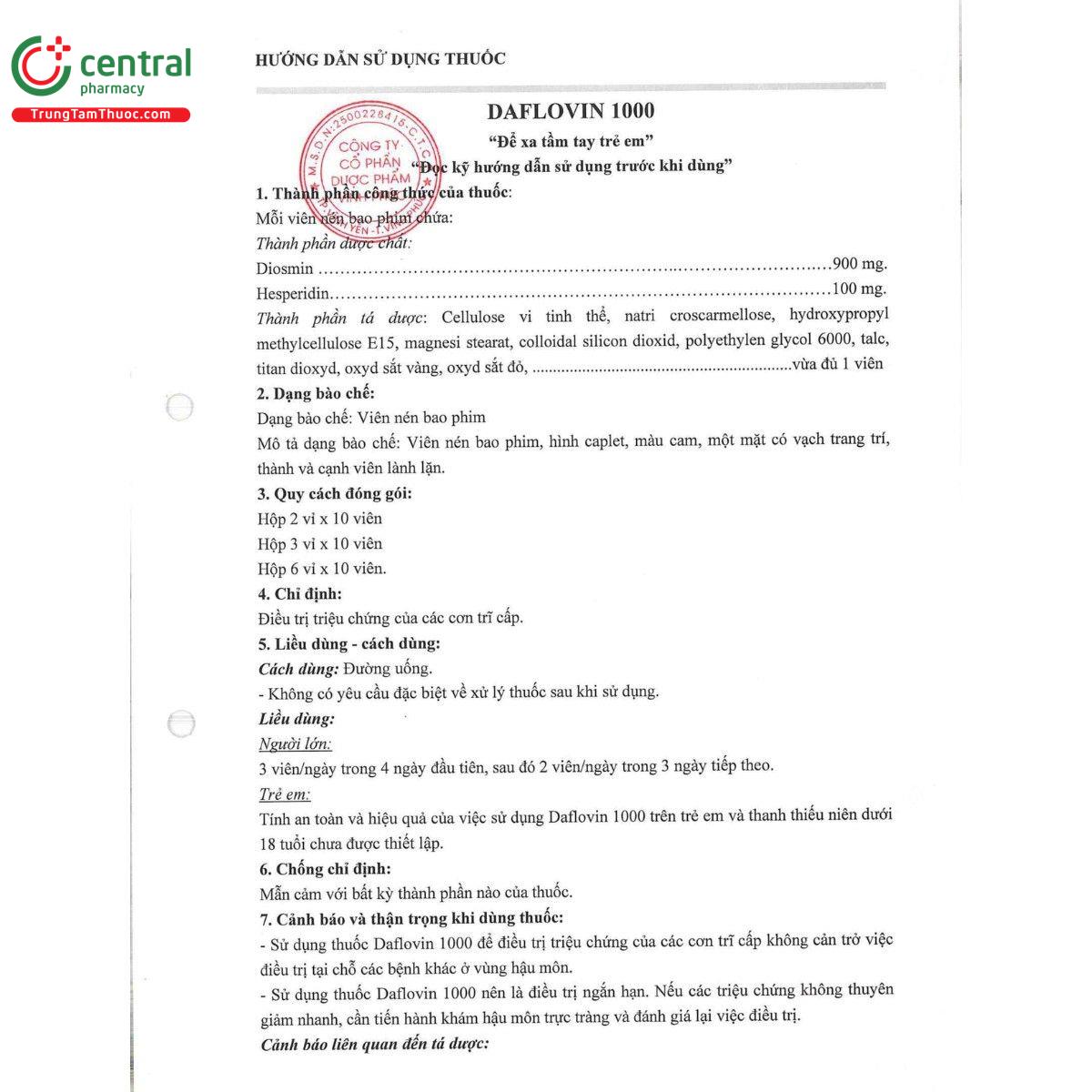 thuoc daflovin 1000mg 5 K4874