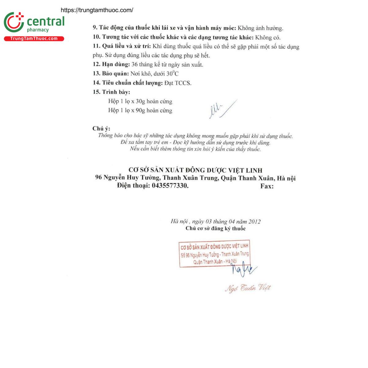 thuoc dai trang hoan viet linh 6 K4302 thuoc dai trang hoan viet linh 6 K4302