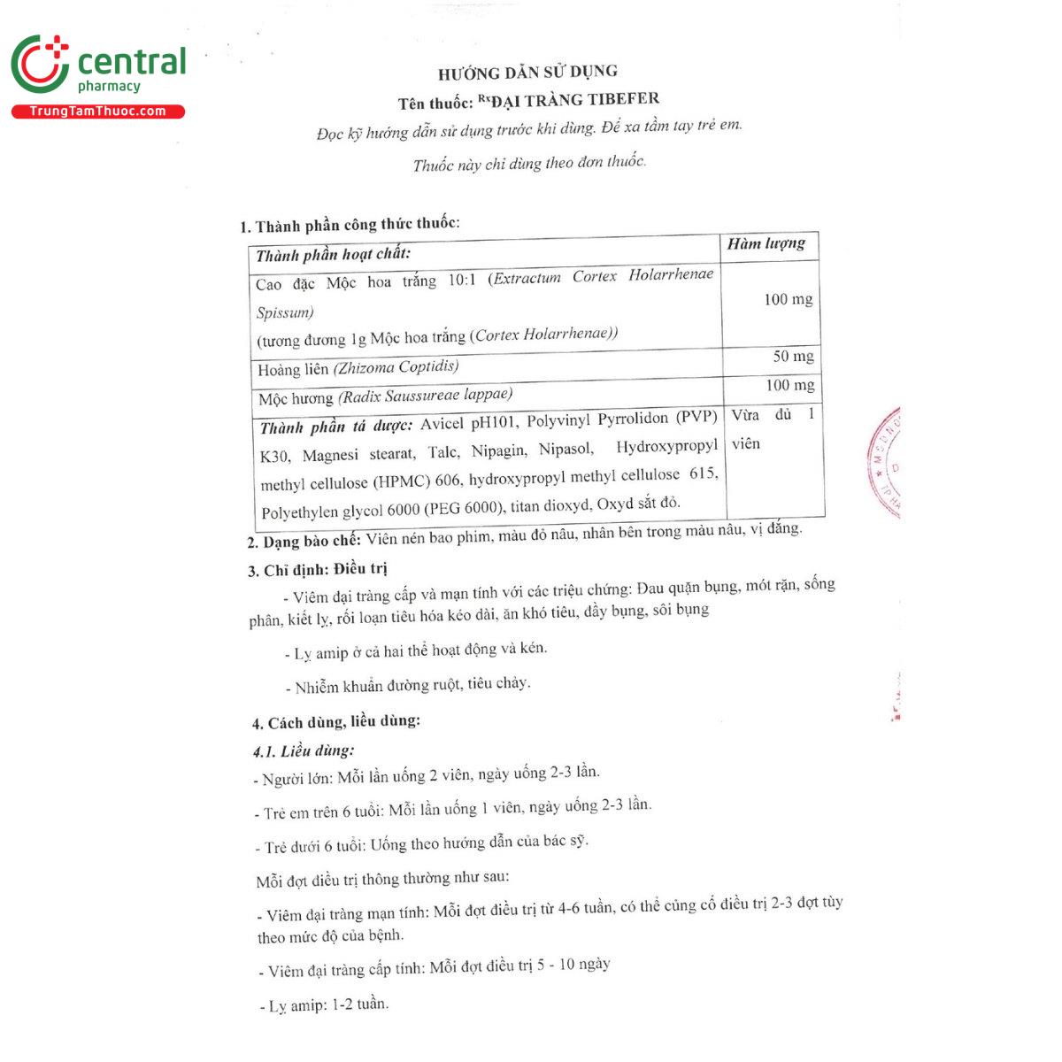 thuoc dai trang tibefer 7 E1846 thuoc dai trang tibefer 7 E1846