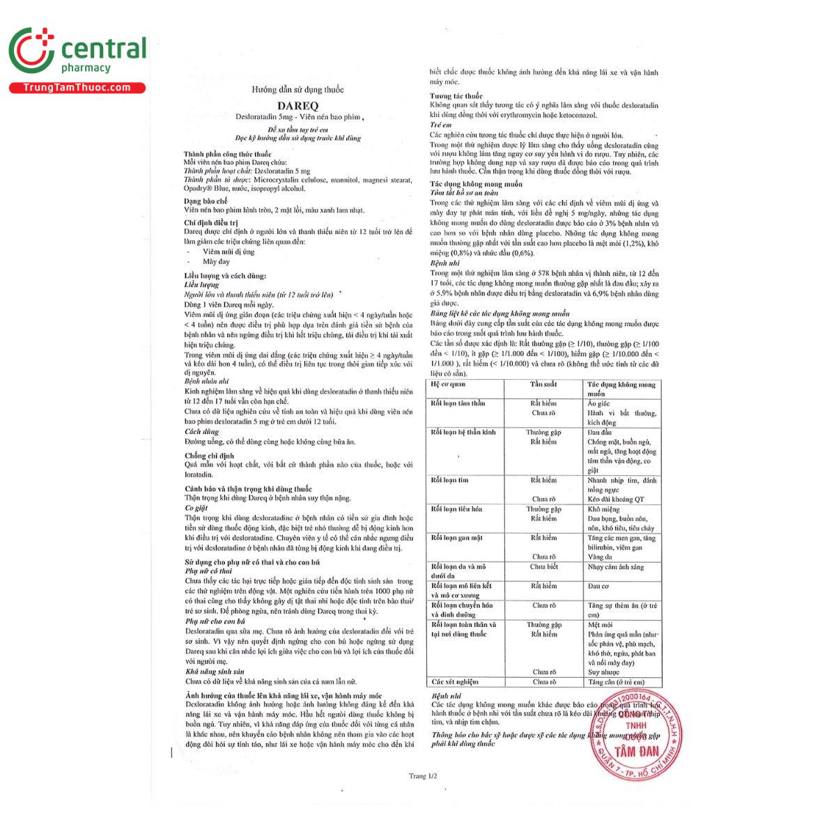 thuoc dareq 5mg 5 N5220