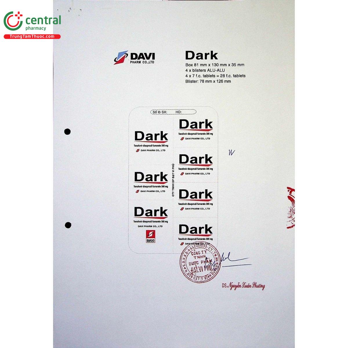 thuoc dark 300mg 3 V8168 thuoc dark 300mg 3 V8168