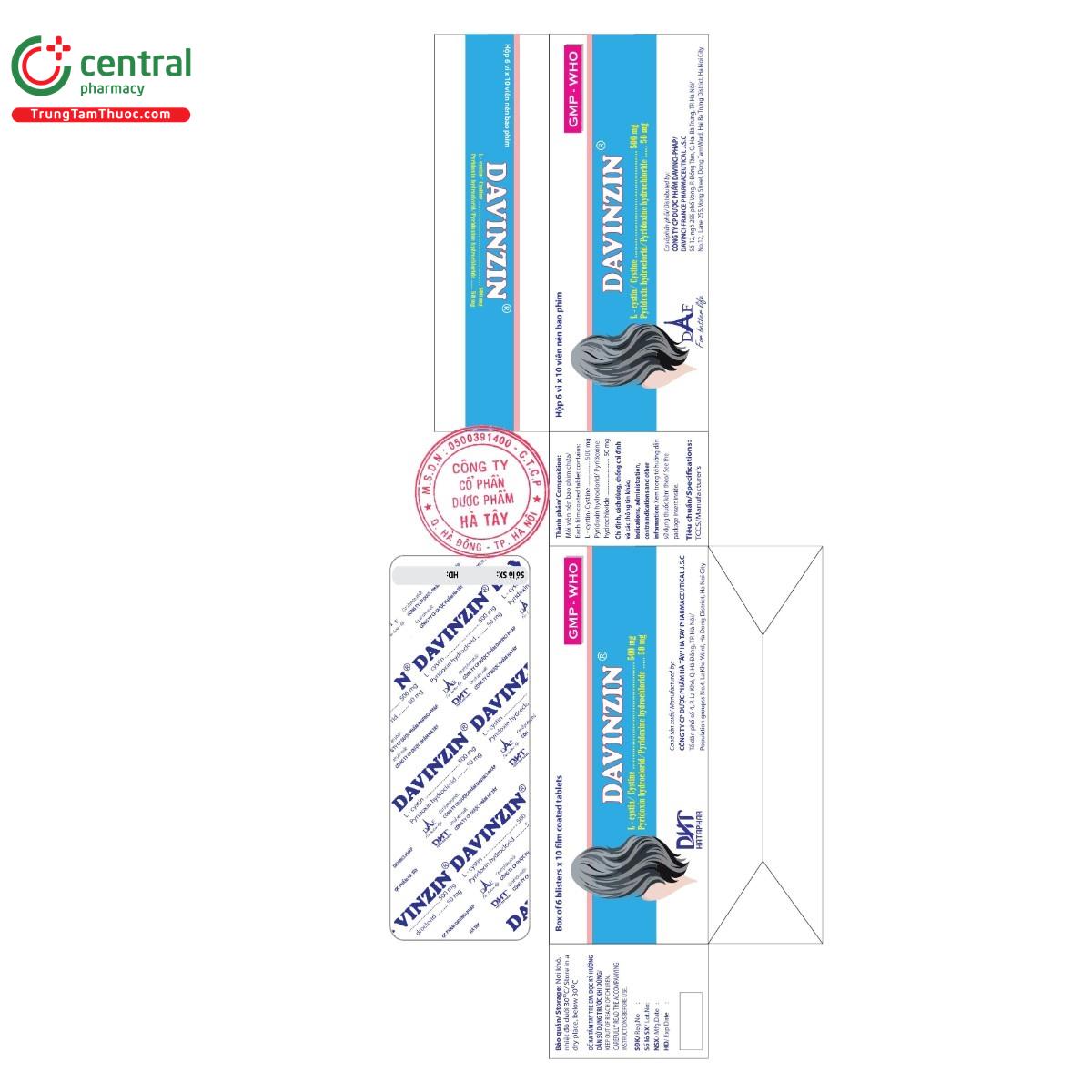 thuoc davinzin 500mg 50mg 2 J3301 thuoc davinzin 500mg 50mg 2 J3301
