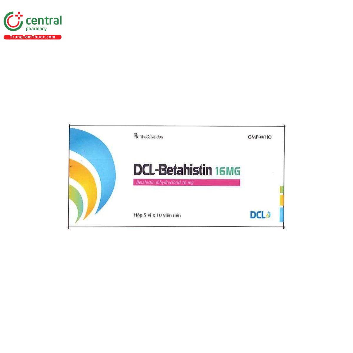 thuoc dcl betahistin 16mg 1 B0387 thuoc dcl betahistin 16mg 1 B0387