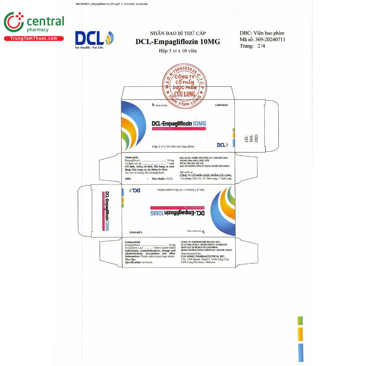 thuoc dcl empagliflozin 10mg 4 A0316 thuoc dcl empagliflozin 10mg 4 A0316
