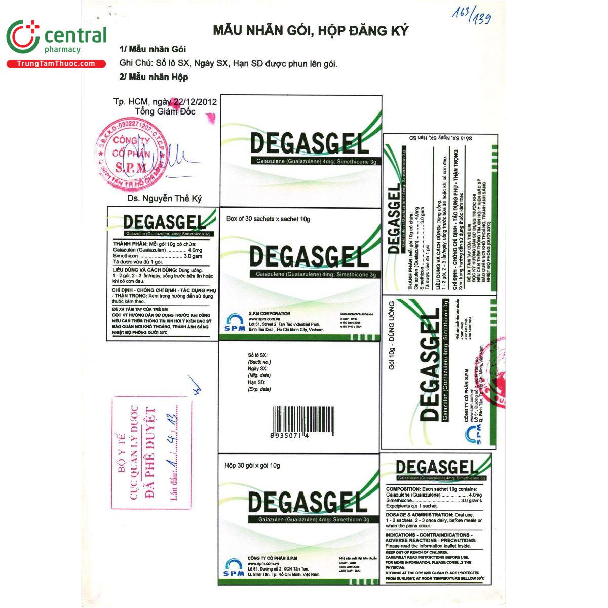 thuoc degasgel 2 V8523 thuoc degasgel 2 V8523