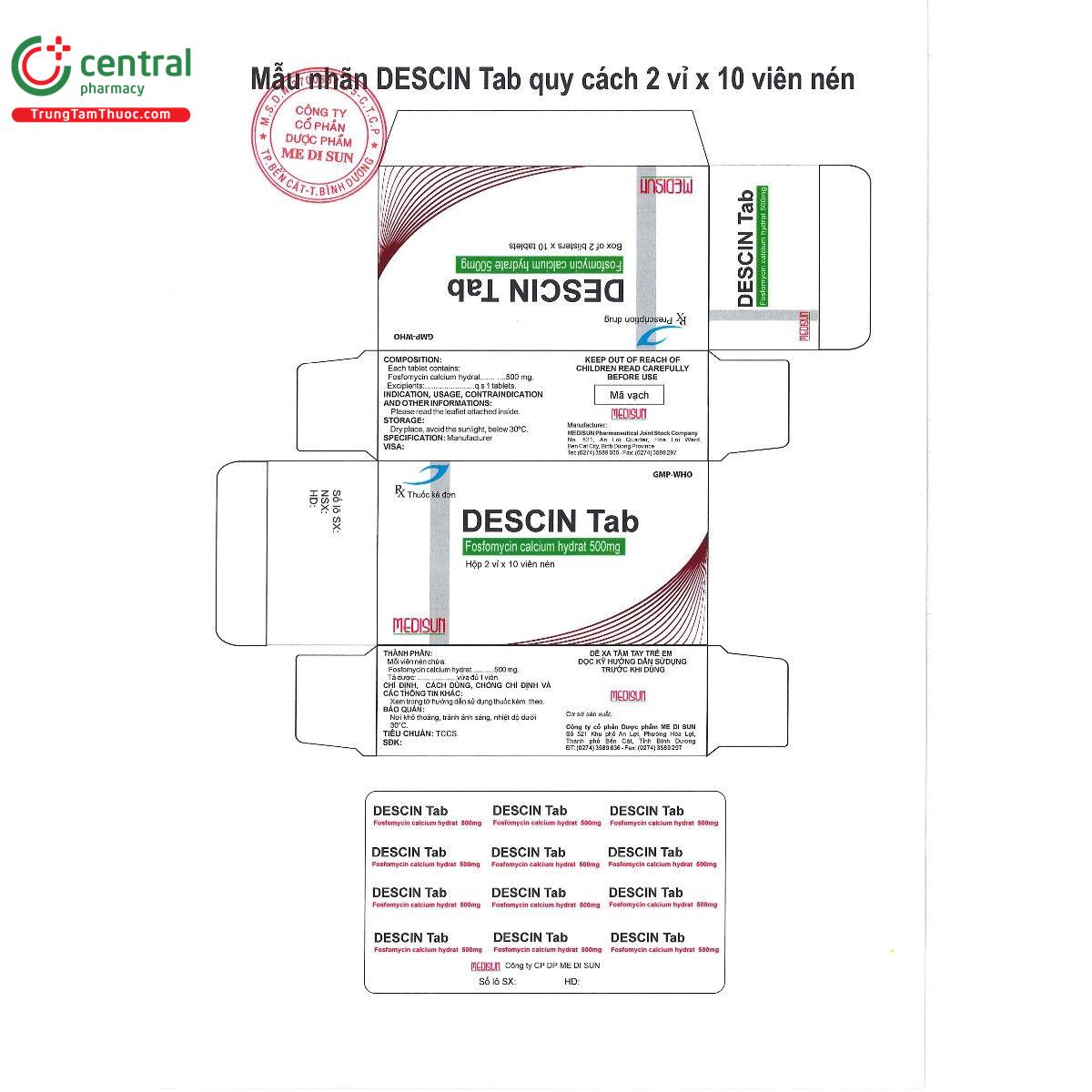 thuoc descin tab 500mg 1 T7836