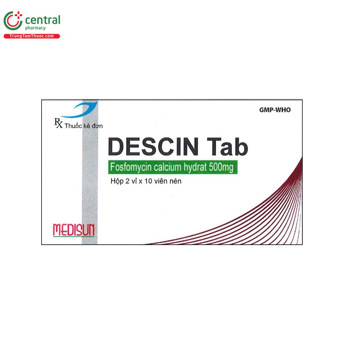 thuoc descin tab 500mg E1575