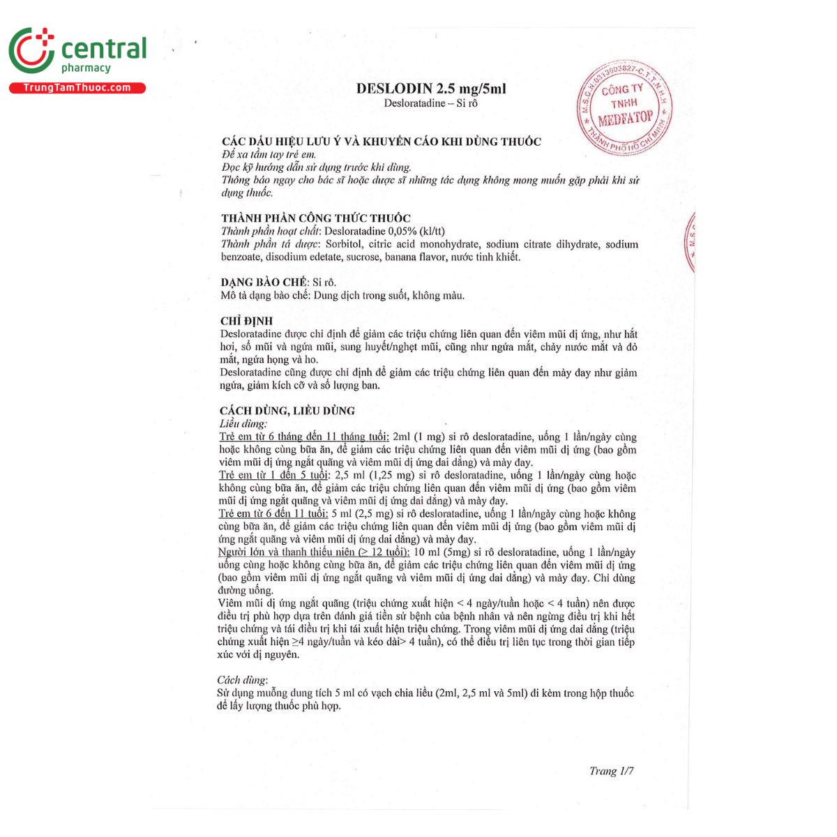 thuoc deslodin 2 5 mg 5ml 3 S7356