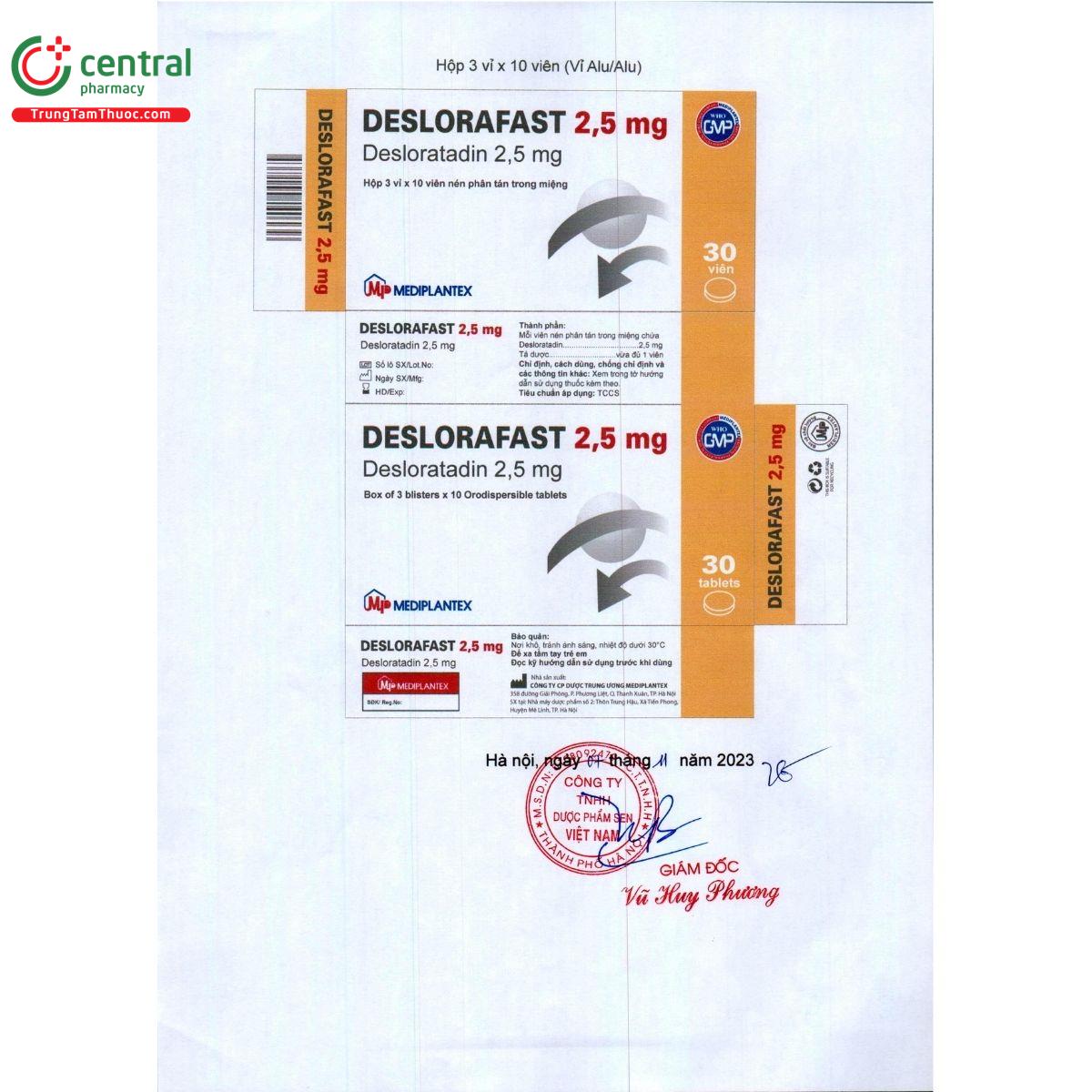 thuoc deslorafast 2 5mg 4 J4455 thuoc deslorafast 2 5mg 4 J4455