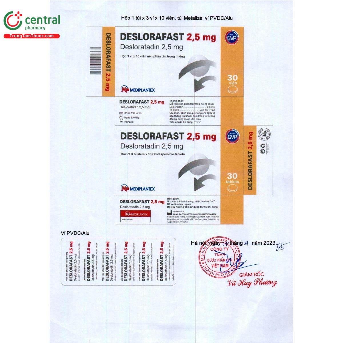 thuoc deslorafast 2 5mg 5 R7610 thuoc deslorafast 2 5mg 5 R7610