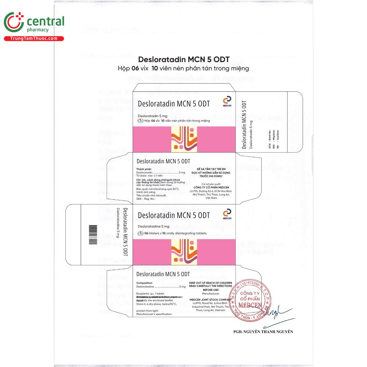thuoc desloratadin mcn 5 odt 8 B0021 thuoc desloratadin mcn 5 odt 8 B0021