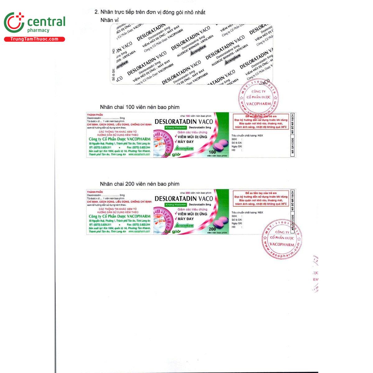 thuoc desloratadin vaco 5mg 11 G2350 thuoc desloratadin vaco 5mg 11 G2350