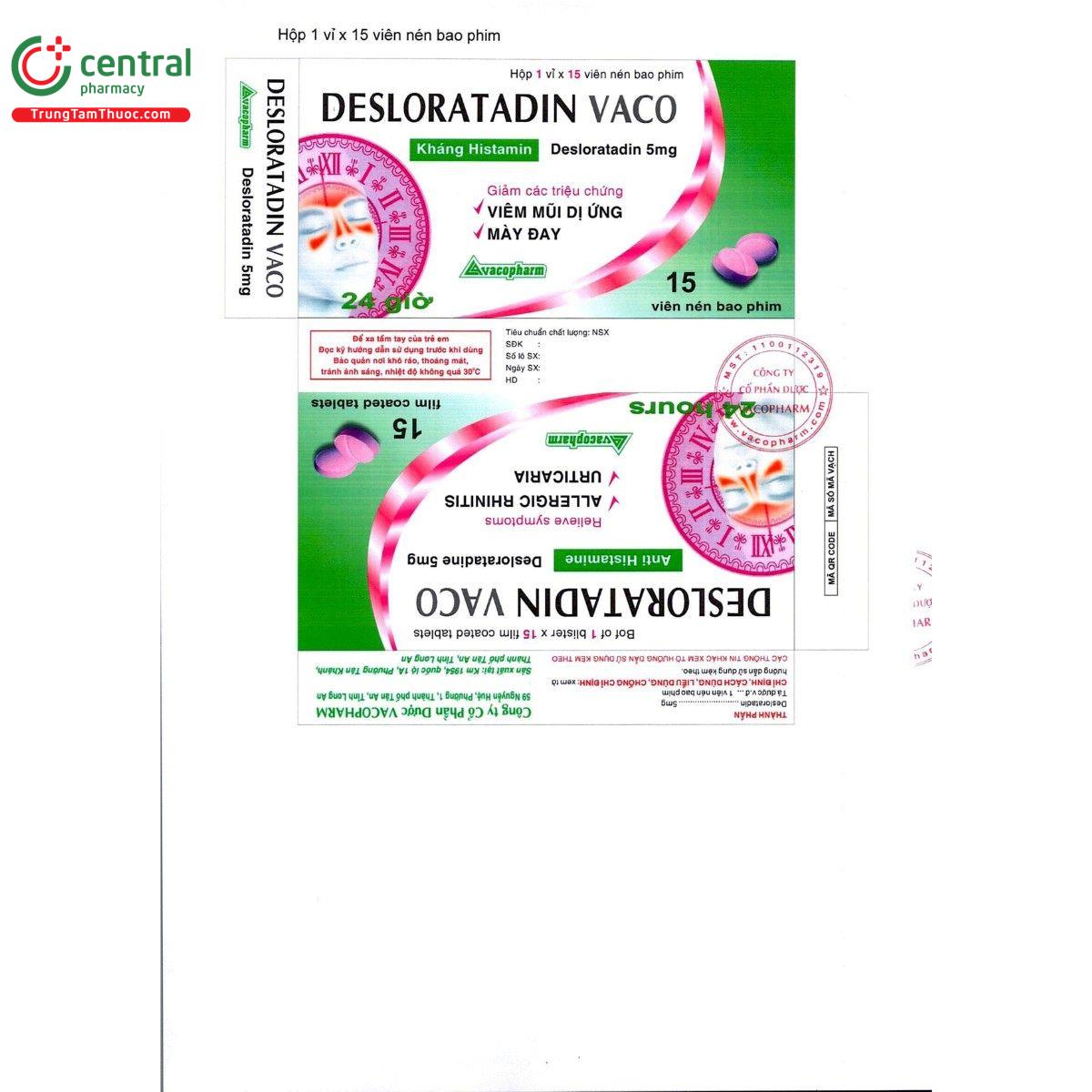 thuoc desloratadin vaco 5mg 6 A0110 thuoc desloratadin vaco 5mg 6 A0110