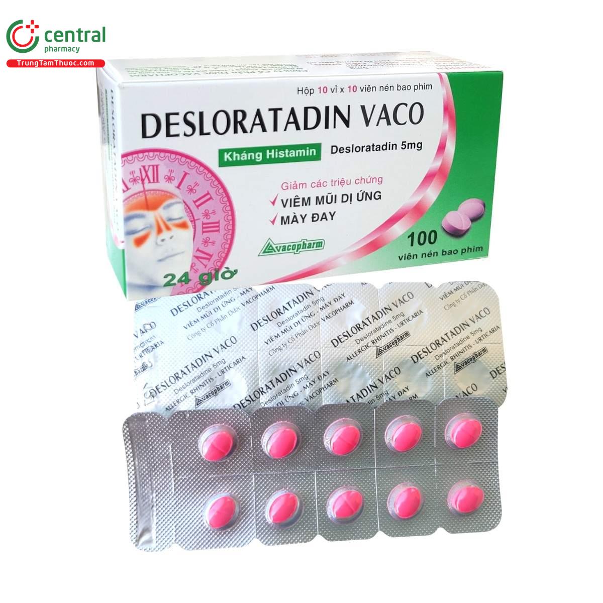 thuoc desloratadin vaco 5mg K4651 thuoc desloratadin vaco 5mg K4651