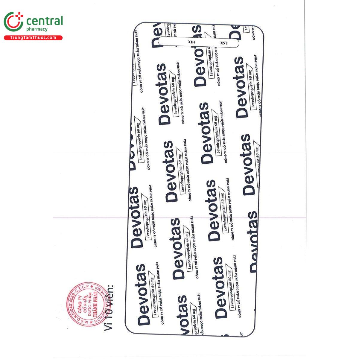 thuoc devotas 60mg 5 K4255 thuoc devotas 60mg 5 K4255