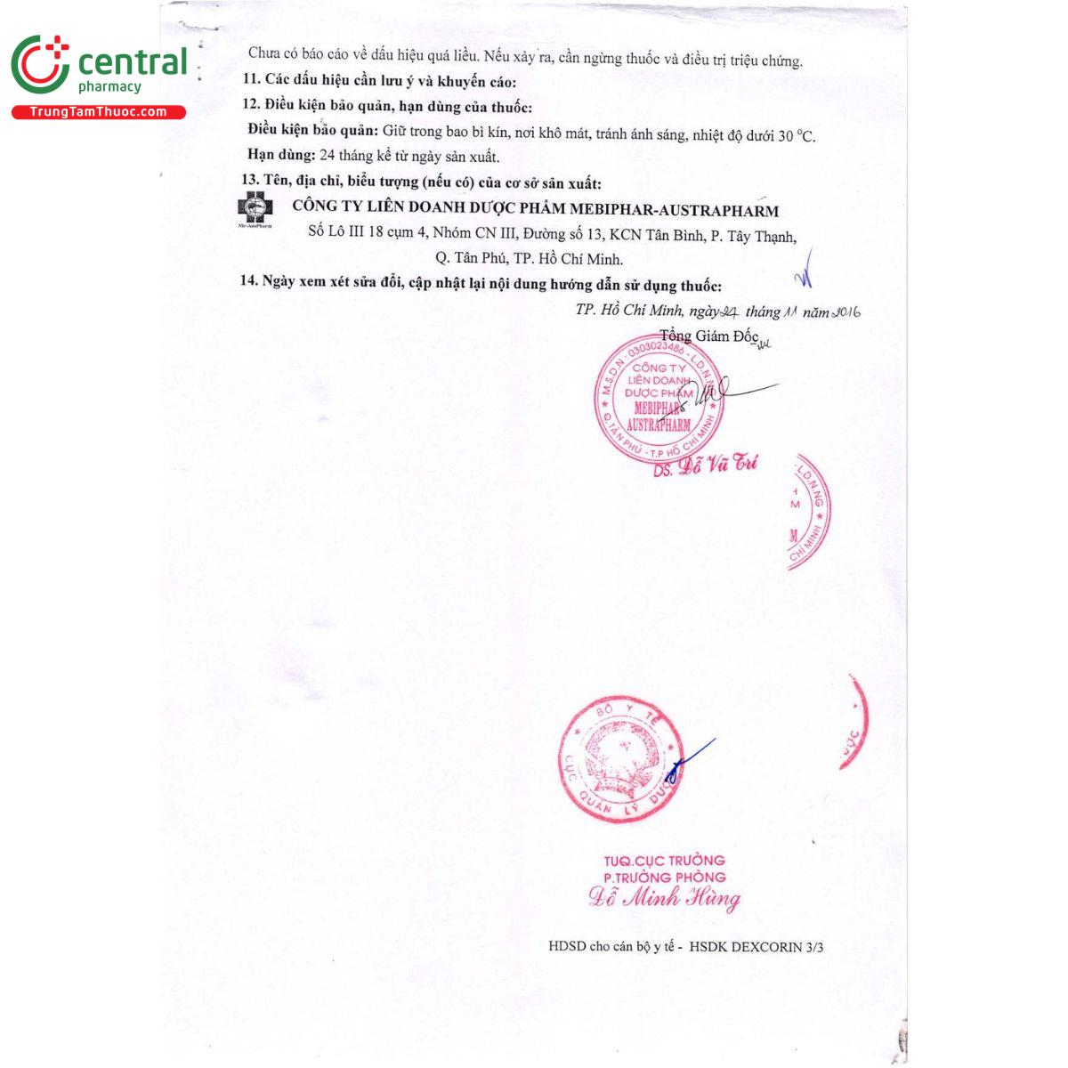 thuoc dexcorin 30mg 11 K4714 thuoc dexcorin 30mg 11 K4714