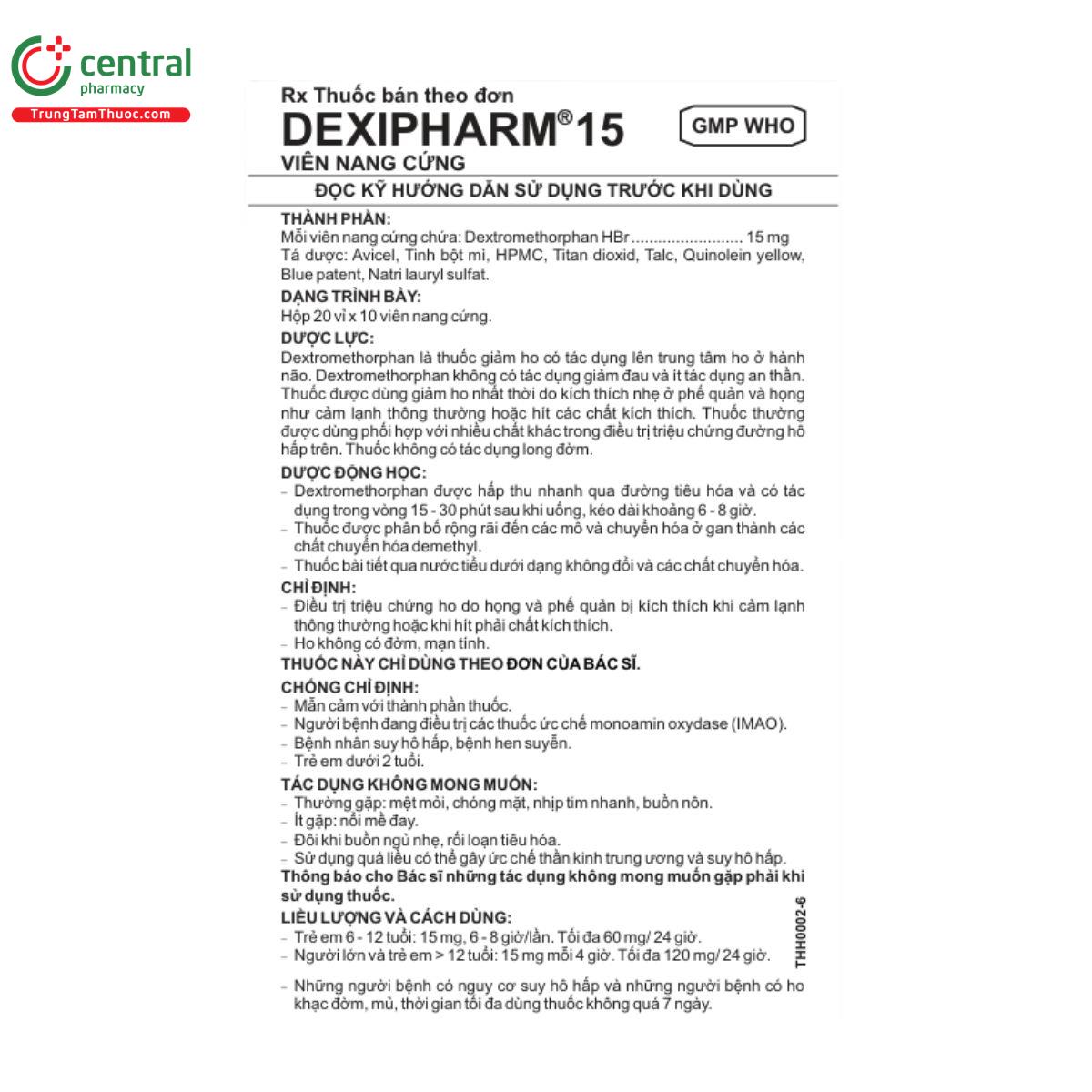 thuoc dexipharm 15mg 6 S7425 thuoc dexipharm 15mg 6 S7425