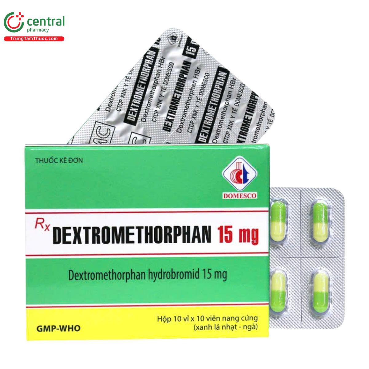 thuoc dextromethorphan 15mg domesco hop 100 vien 1 U8321