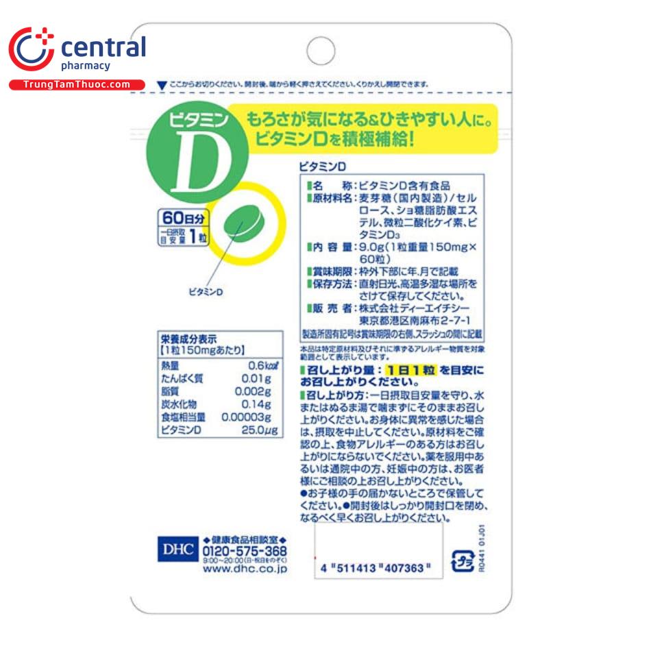 thuoc dhc vitamin d 2 K4302