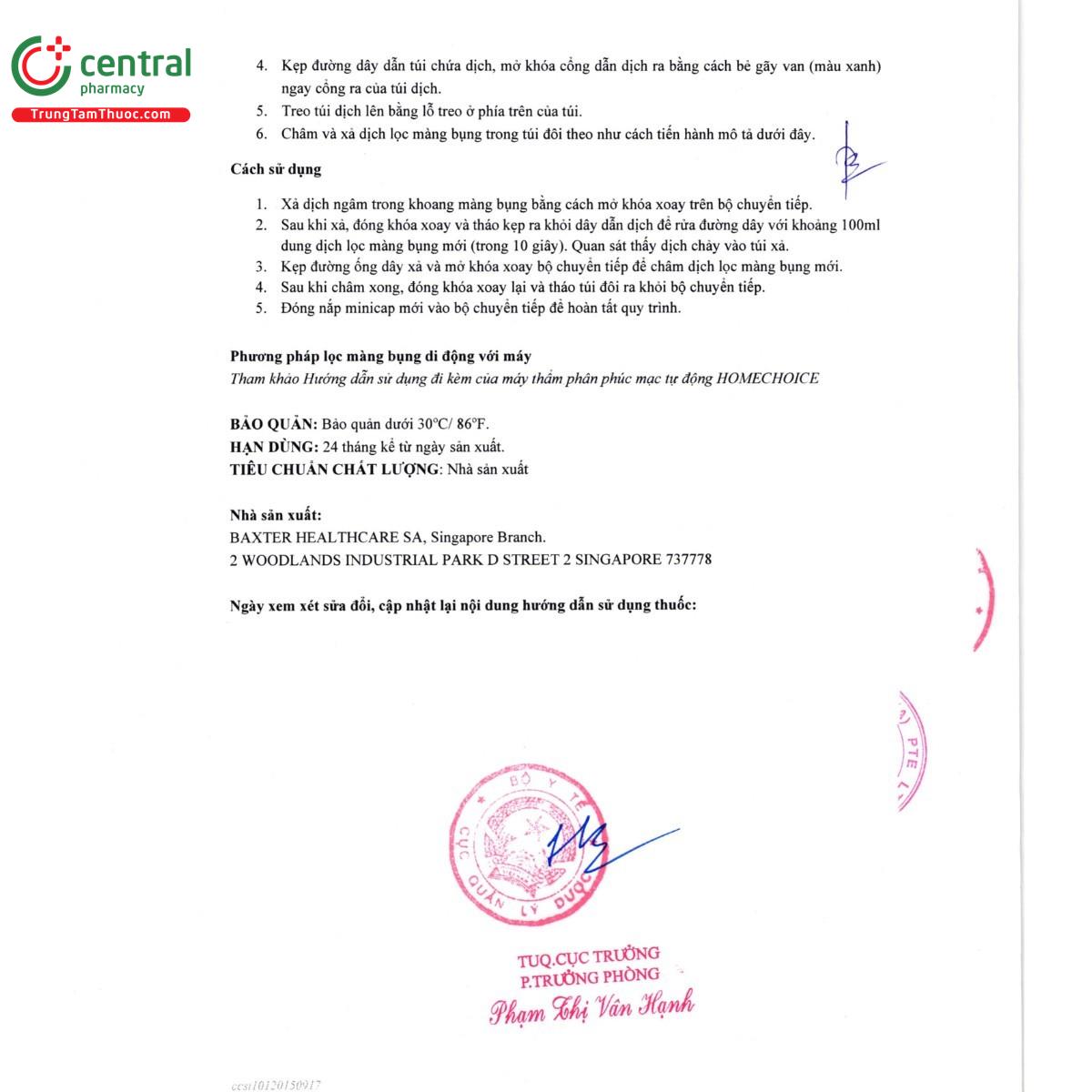 thuoc dianeal low calcium 25meq l peritoneal dialysis solution with 425 dextrose 13 J4763