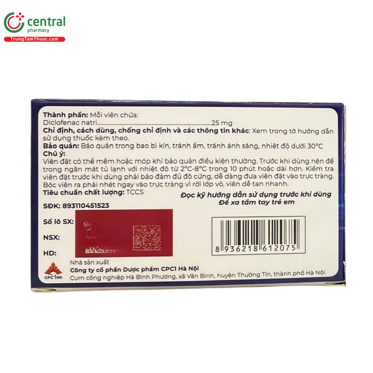 thuoc diclodat sup 25mg 3 L4186 thuoc diclodat sup 25mg 3 L4186