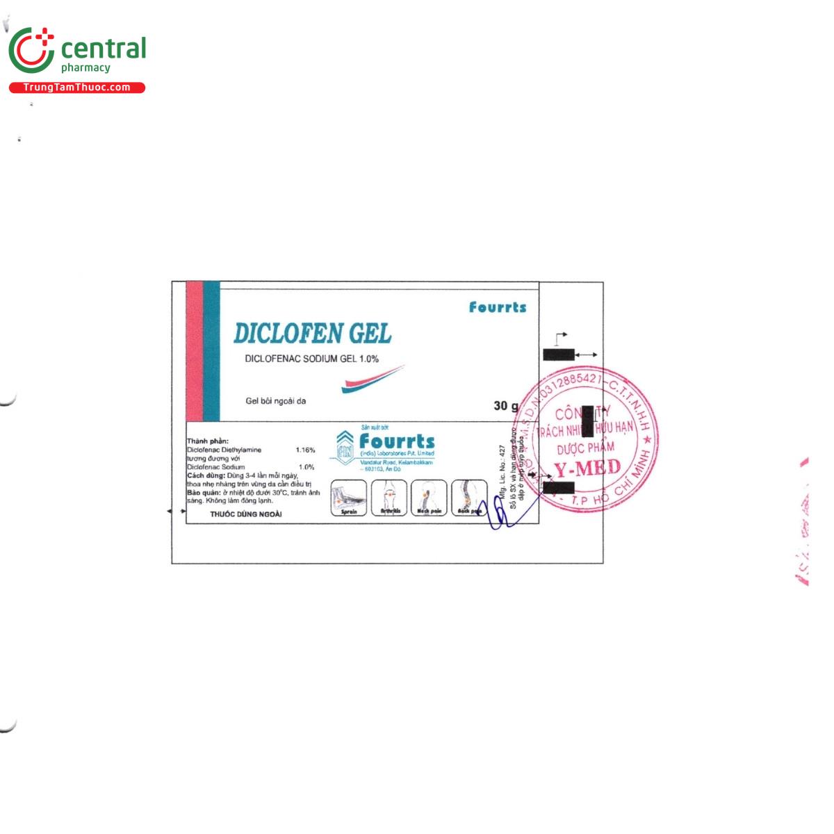 thuoc diclofen gel fourrts 4 G2667 thuoc diclofen gel fourrts 4 G2667