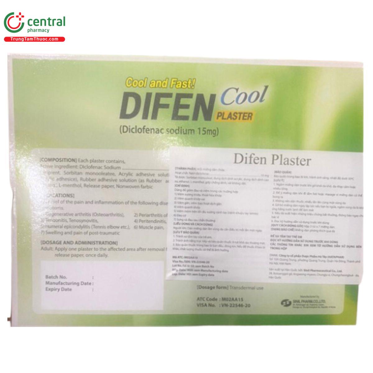 thuoc difen plaster cool 1 N5106